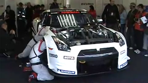 Its one of the first videos of the FIA approved Nissan GTR GT1 race car 