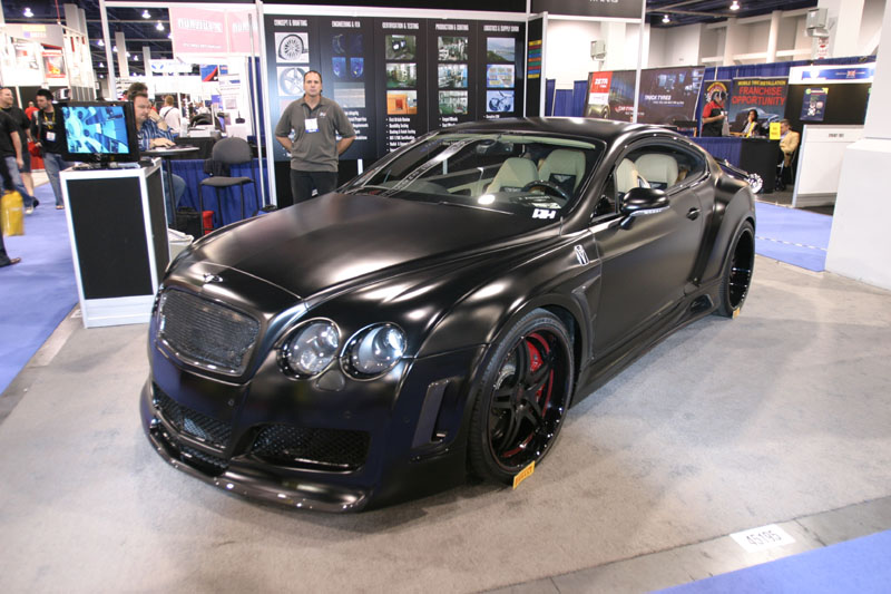 Yes this is a flat black Premire 4509 clad Bentley Continental GT