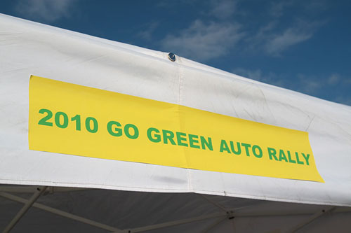 that the basis of the Go Green Auto Rally was to embark on rally stage