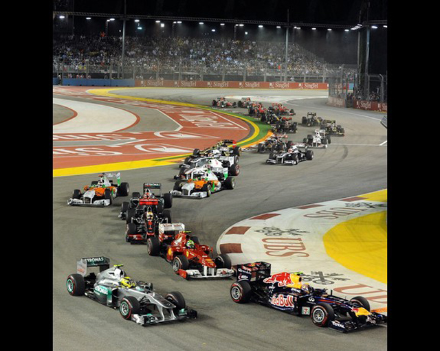 Red Bull-Renault driver Mark Webber of A
