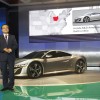 Takanobu Ito poses with Acura NSX Concept