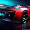 SRT Tomahawk Vision Gran Turismo Concept Rear View Sketch