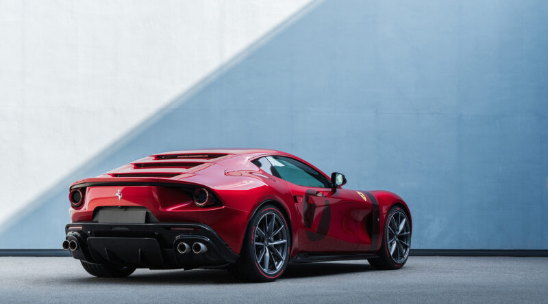 Ferrari Omologata rear perspective view outisde