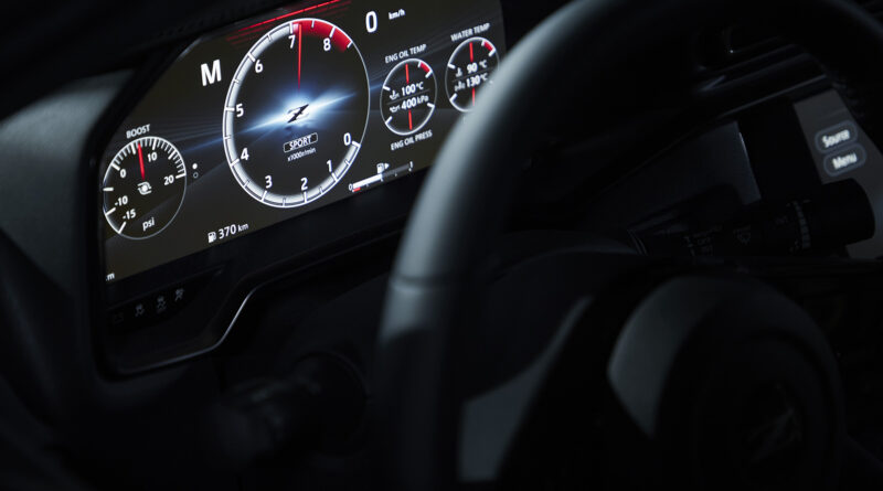 Nissan Z proto interior gauge cluster