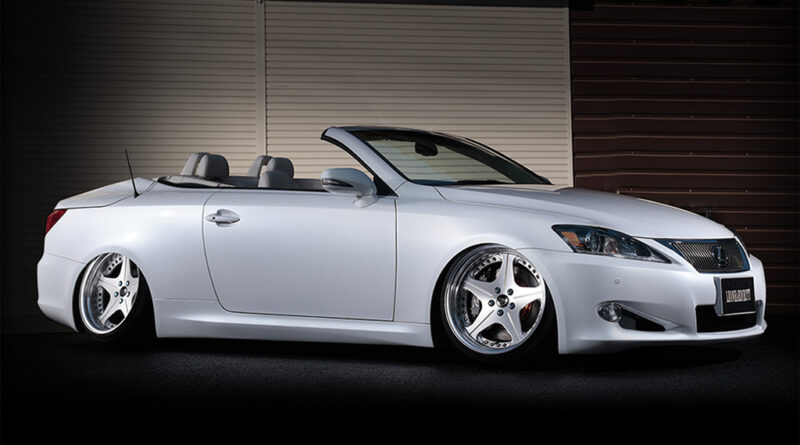 Leon Hardiritt Orden wheels with 3D Brushed finish on Lexus IS-C convertible