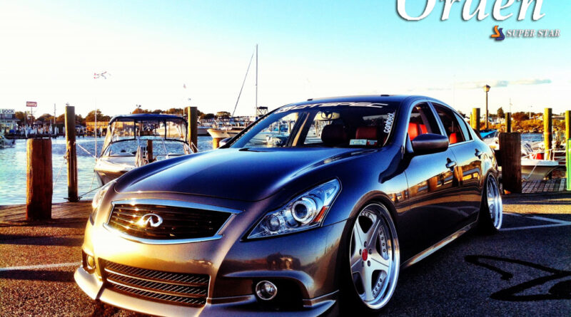 Leon Hardiritt Orden wheel in silver polish finish on Infiniti G37