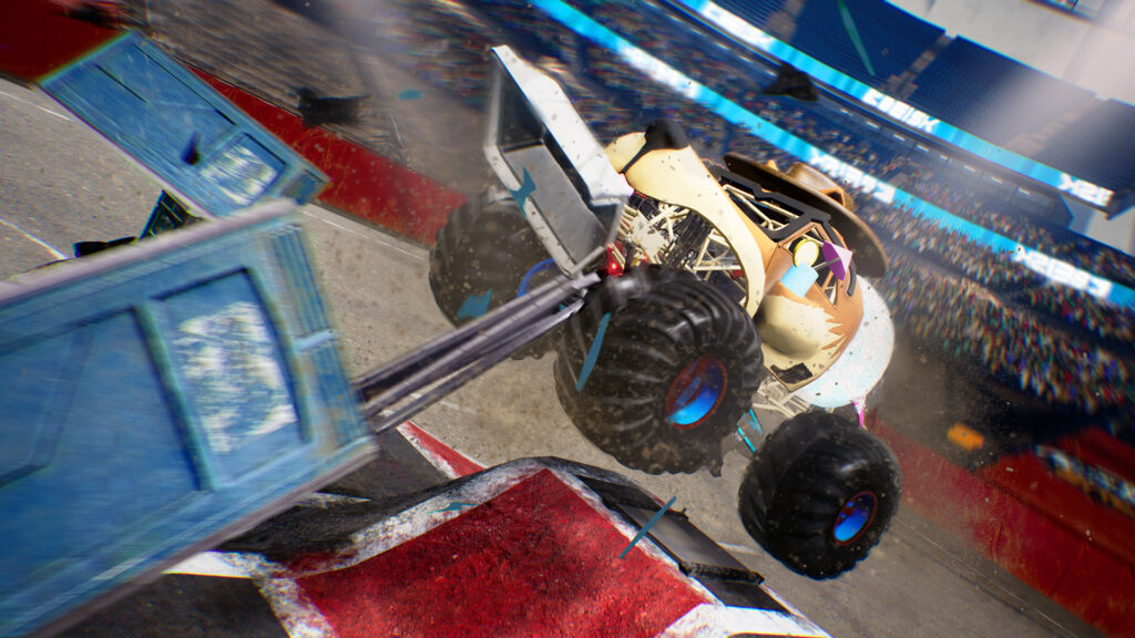 Monster Truck Championship screenshot. Monster truck shaped like a dog