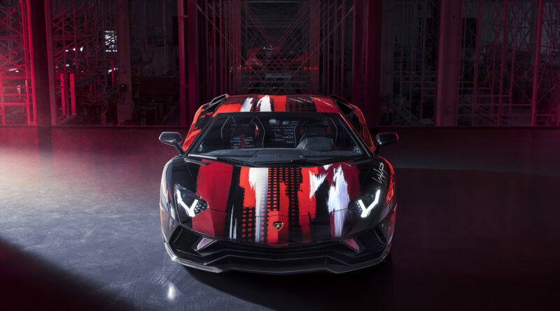 Yohji Yamamoto Lamborghini Aventador S front view