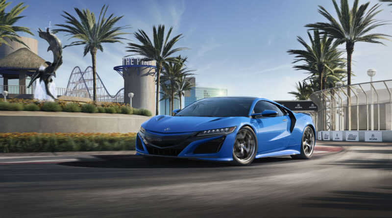 2021 Acura NSX with new Long Beach Blue Pearl paint