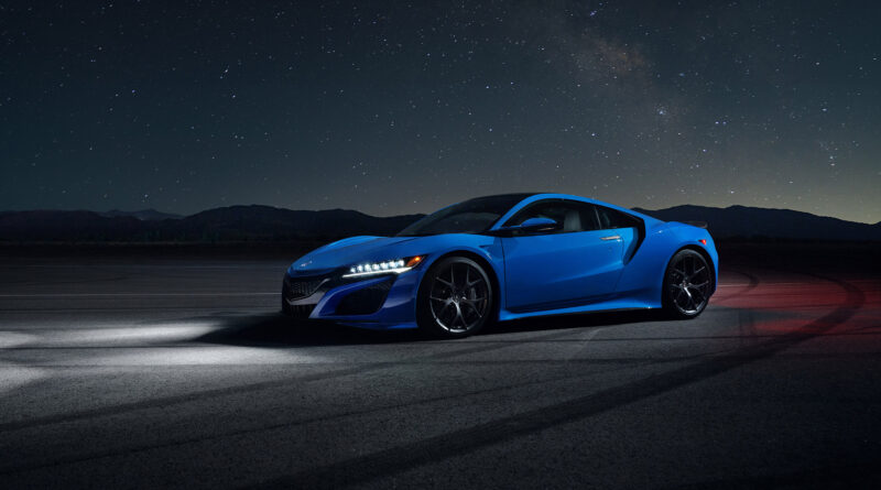 2021 Acura NSX with new Long Beach Blue Pearl paint