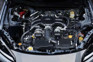2022 Subaru BRZ engine bay over head view