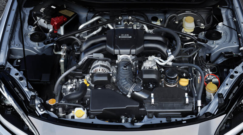 2022 Subaru BRZ engine bay over head view