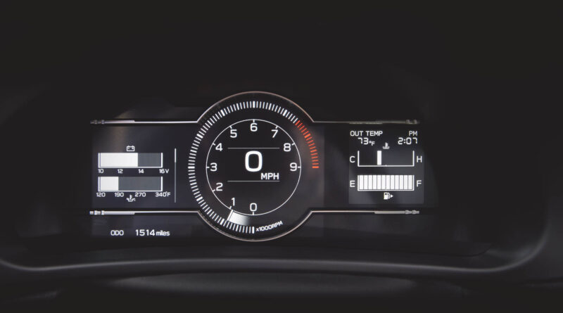 2022 Subaru BRZ digital gauge cluster normal mode