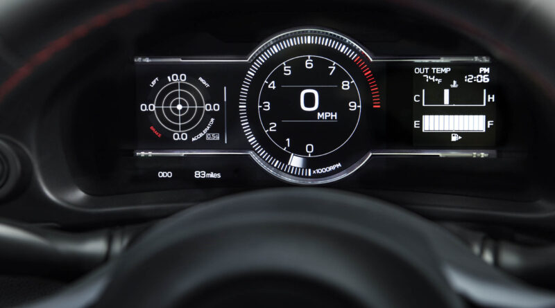 2022 Subaru BRZ digital gauge cluster g meter