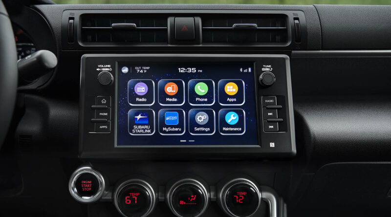 2022 Subaru BRZ infotainment touch screen