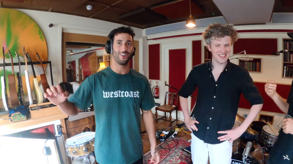 Daniel Ricciardo's YouTube vlog "No Brakes" episode 4. Daniel hangs out with Australian indie band "Gang Of Youths"