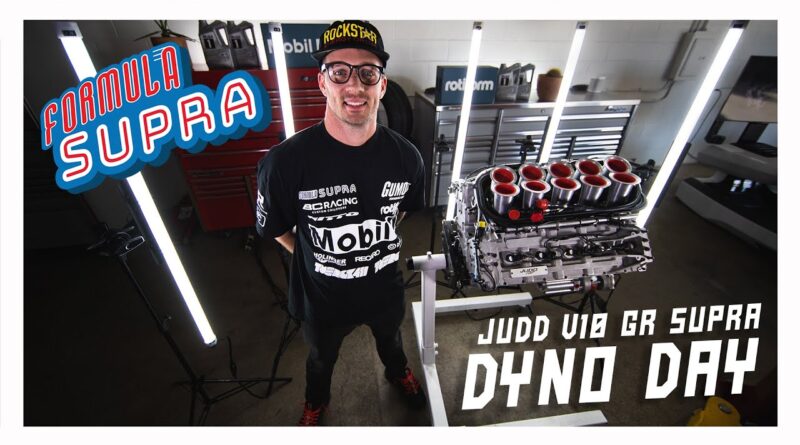 Ryan Tuerck visits JUDD in the UK to watch his JUDD V10 engine go on the dyno