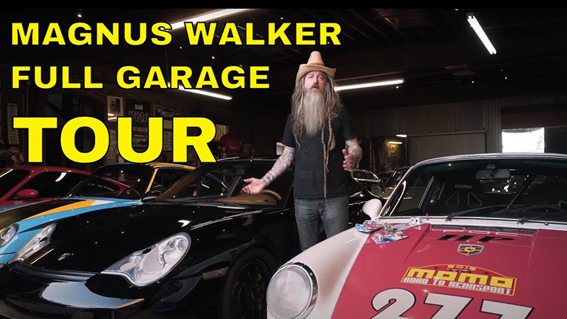 The Petersen Automotive Museum tours Magnus Walker's private Porsche collection