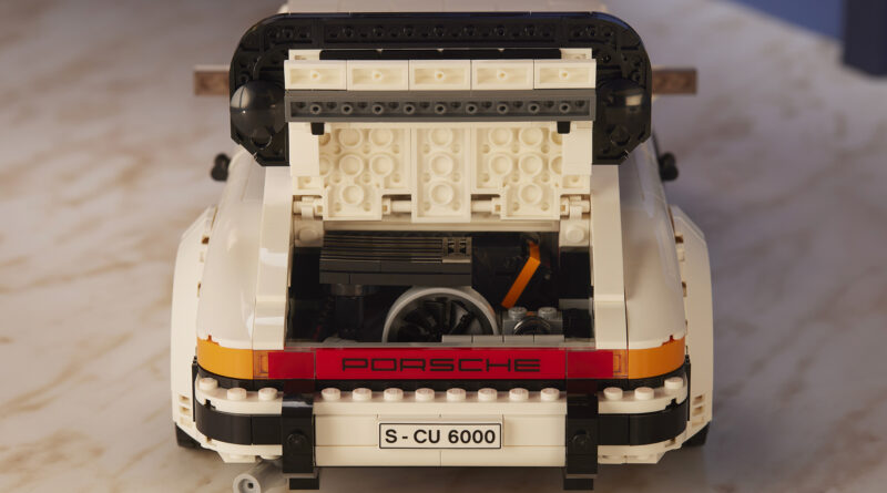A look at the engine bay from the new LEGO Porsche set 10295.