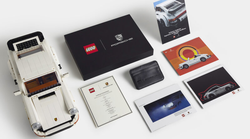 Everything included in the limited owner's pack with the new LEGO Porsche set 10295. The owner's pack includes a certificate of awesomeness, prints of recreated vintage Porsche 911 advertisements, and a LEGO Porsche card wallet.