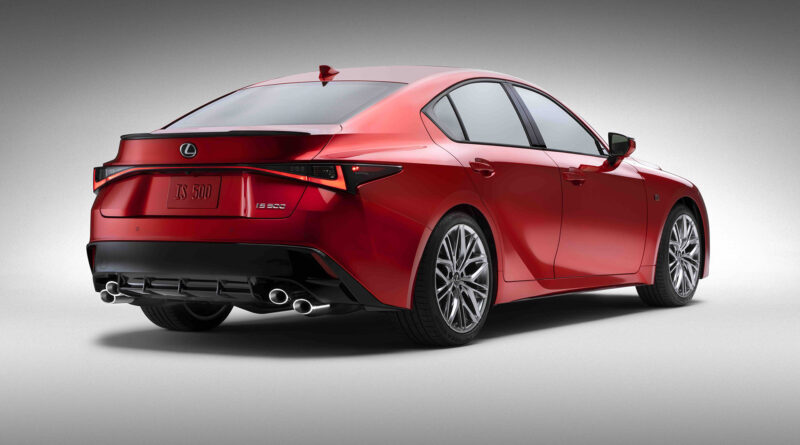 Lexus IS 500 F Sport Performance rear quarter view