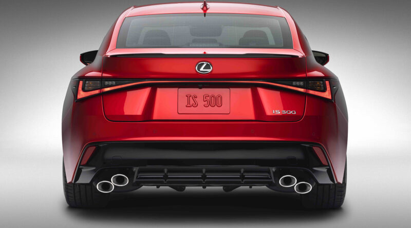 Lexus IS 500 F Sport Performance rear view