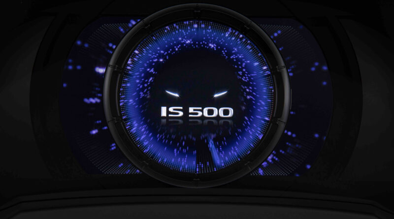 Lexus IS 500 F Sport Performance digital gauge cluster start up animation