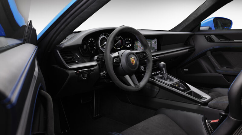 2022 Porsche 911 GT3 interior wide shot