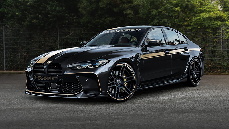 2022 BMW M3 Sedan (G80) featuring the MANHART MH3 600 tuning package