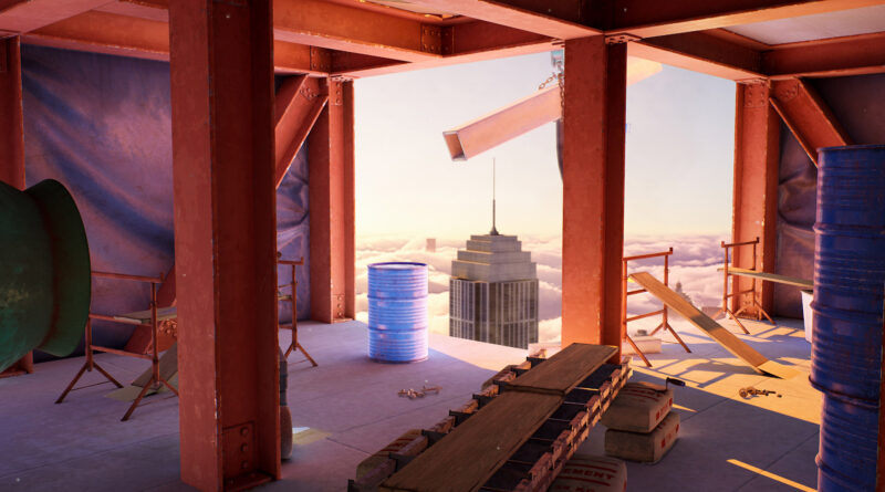 Hot Wheels Unleashed Skyscraper environment