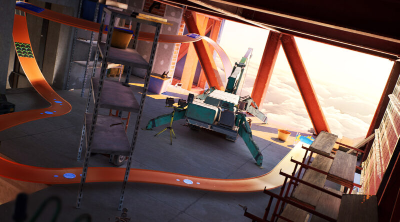 Hot Wheels Unleashed Skyscraper environment