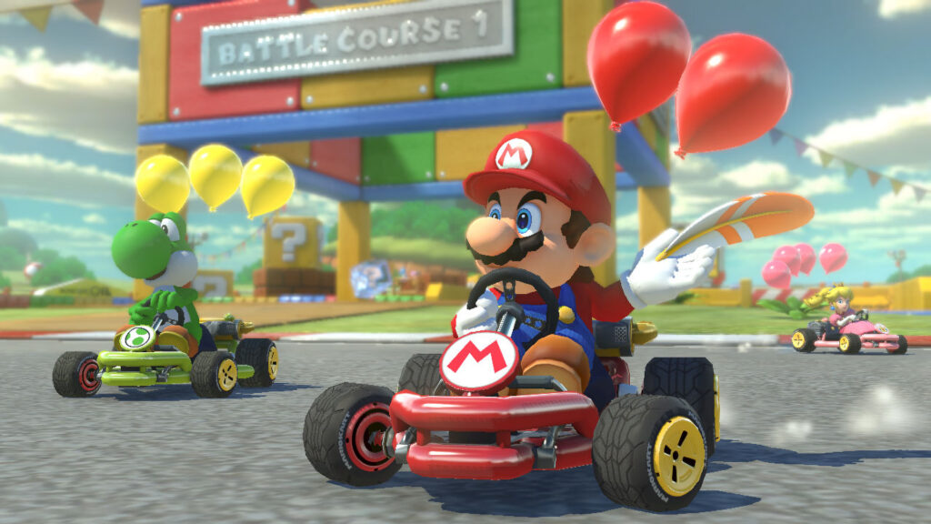 Mario Kart 8 Mario vs Koopa Troopa