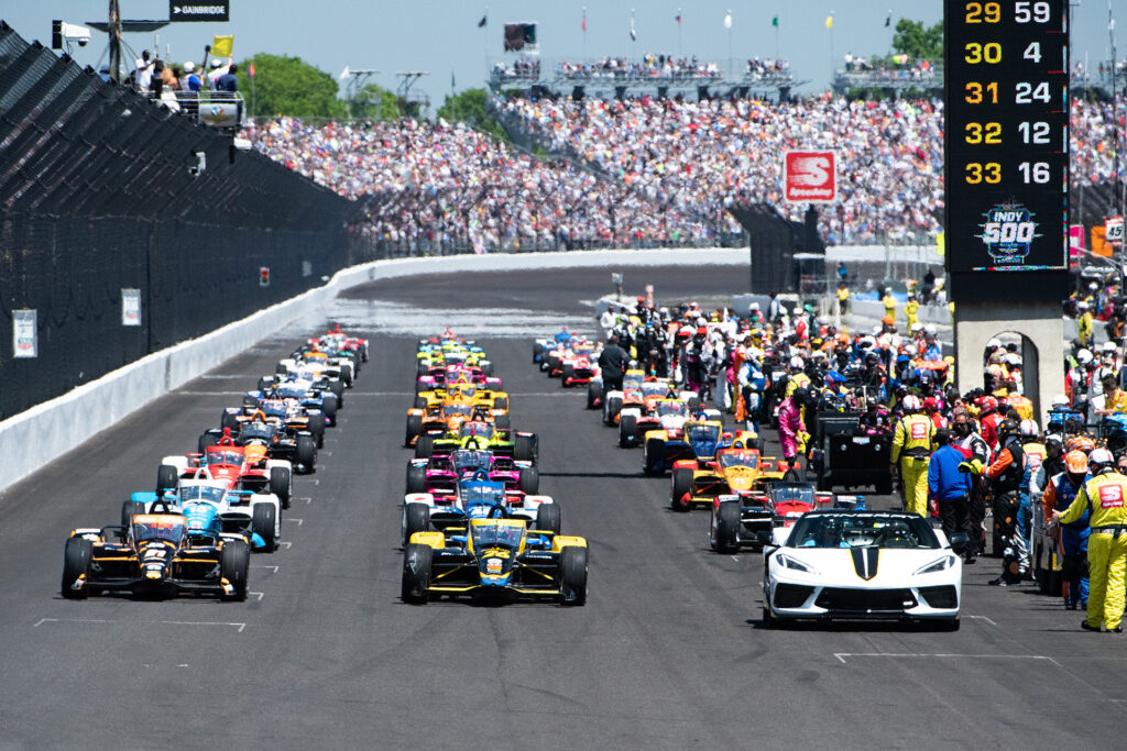 2021 Indy 500 starting grid. Photo by Karl Zemlin