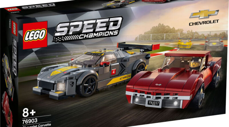 LEGO Speed Champions Chevrolet Corvette C8-R & 1968 Chevrolet Corvette C3. Set 76903