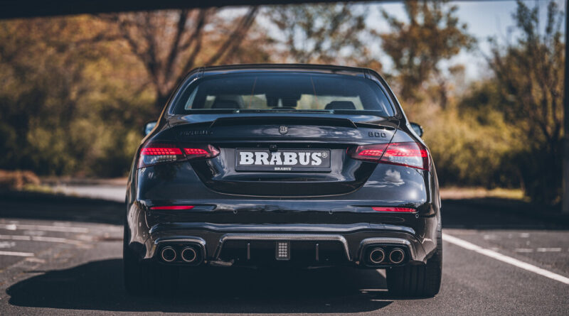 The Brabus 800 sedan based on the Mercedes-AMG E 63 S. (Rear view)