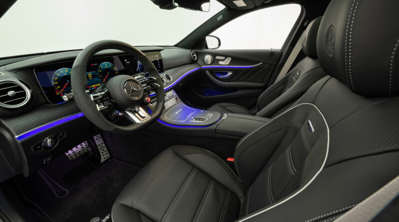 The Brabus 800 interior front seats and dashboard