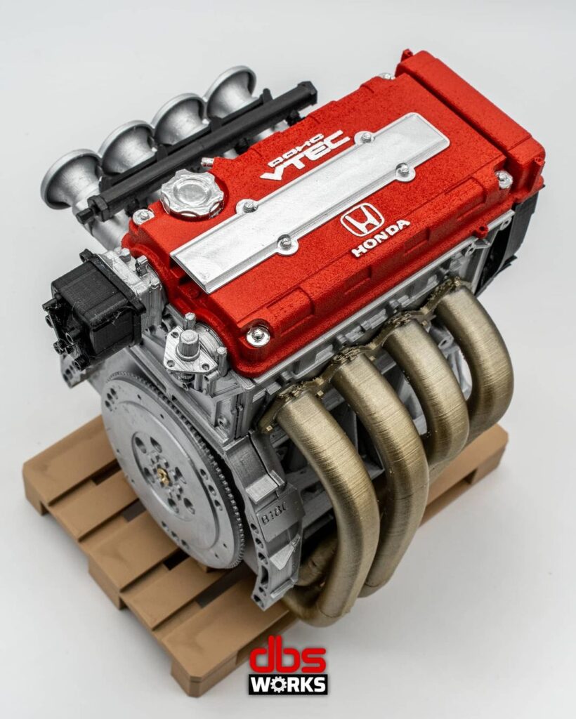 DBS Works miniature Honda B-Series engine replica