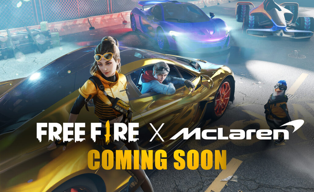 McLaren Automotive announces partnership with Garena to create themed content for the Free Fire mobile game