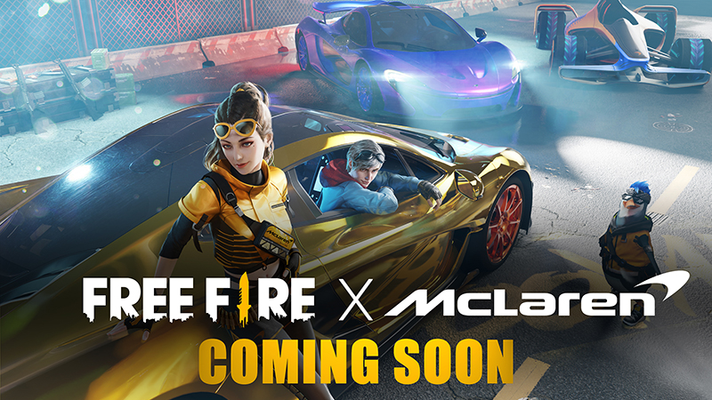 McLaren Automotive announces partnership with Garena to create themed content for the Free Fire mobile game