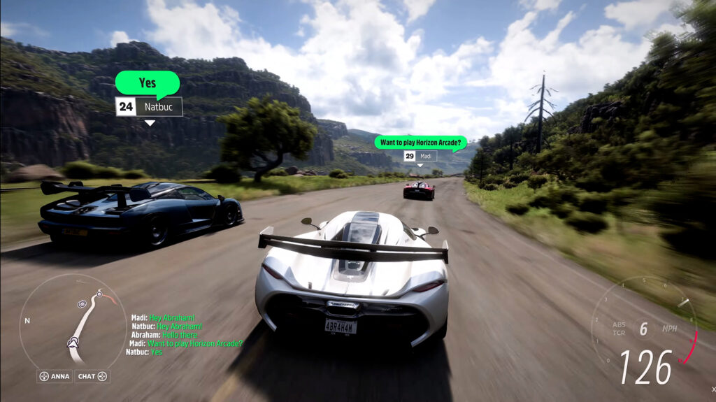 Forza Horizon 5 screenshot featuring new "Forza LINC" feature