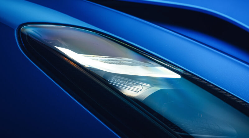 Lotus Emira headlight close up
