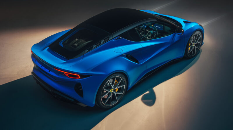 Lotus Emira rear top view