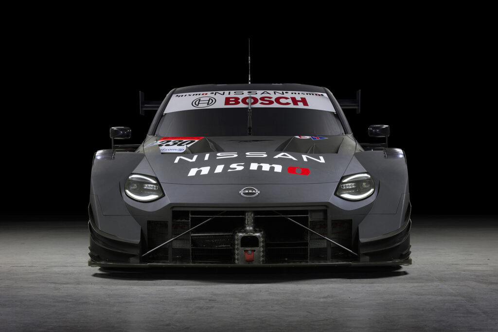 Front view of the Nissan Z GT500 race car