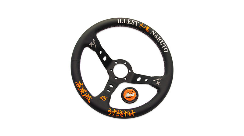 Illest x Naruto collaboration steering wheel