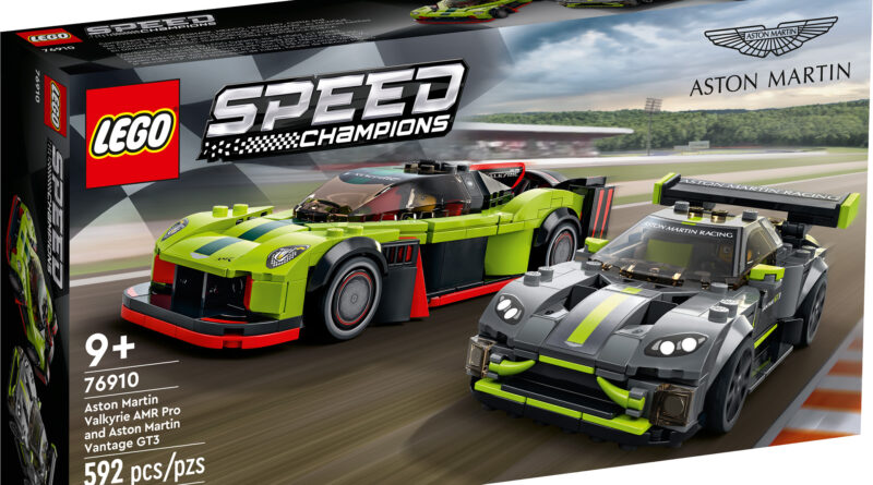 2022 LEGO Speed Champions Aston Martin Valkyrie AMR Pro and Aston Martin Vantage GT3