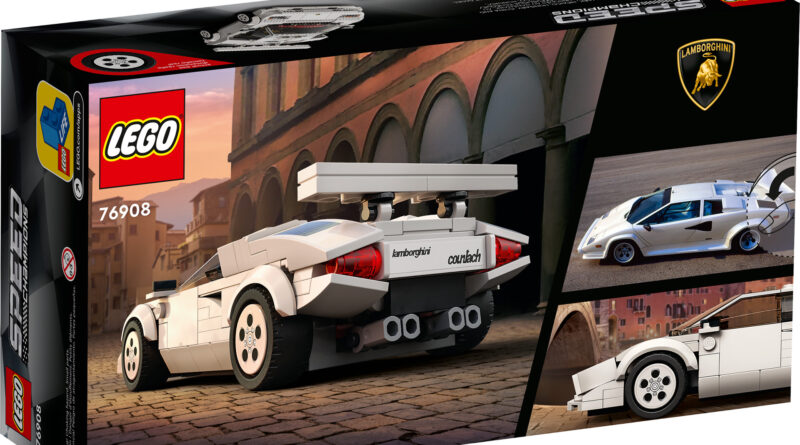 2022 LEGO Speed Champions Lamborghini Countach product box (rear)