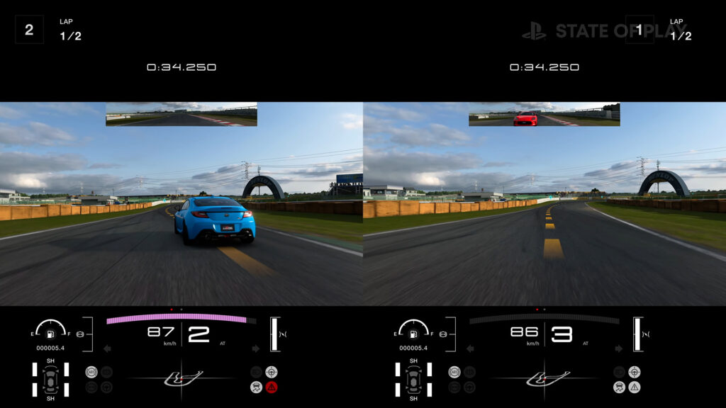 Gran Turismo 7 multiplayer split screen