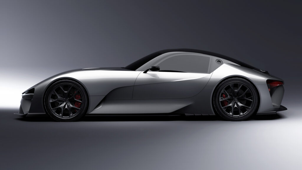 The Lexus BEV Sport electric concept car (side view)