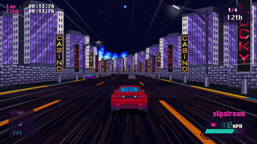 screenshot from the Slipstream racing game