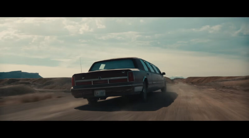 A dark red 1990s Lincoln Town Car Limo as seen in the trailer for Marvel Studios Thunderbolts*